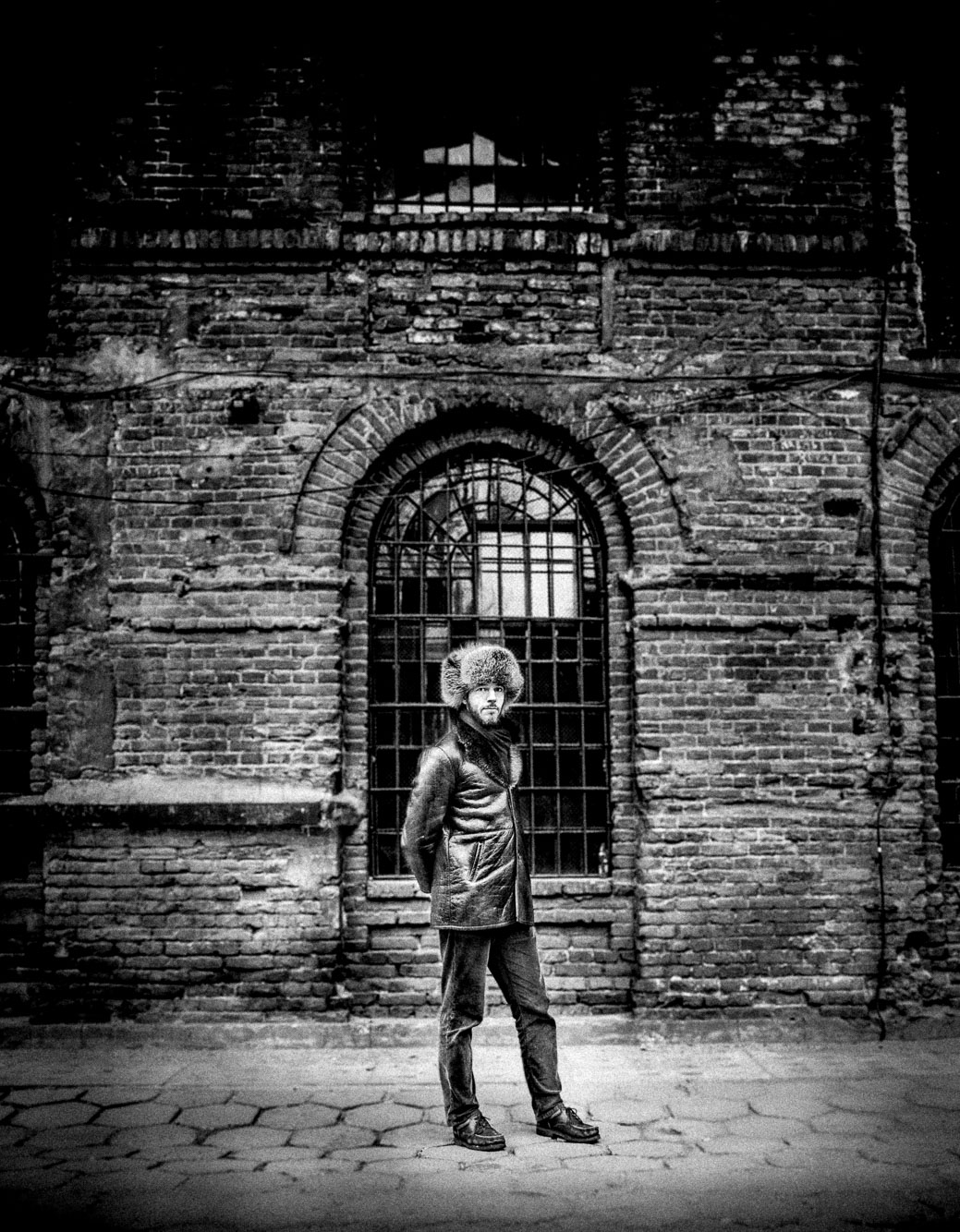 Korrelig zwart-witportret van een man